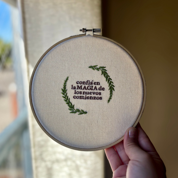 Bastidor personalizado con frase