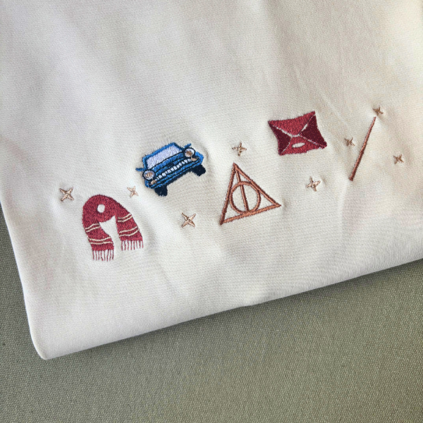 Bordado "Símbolos Harry Potter"