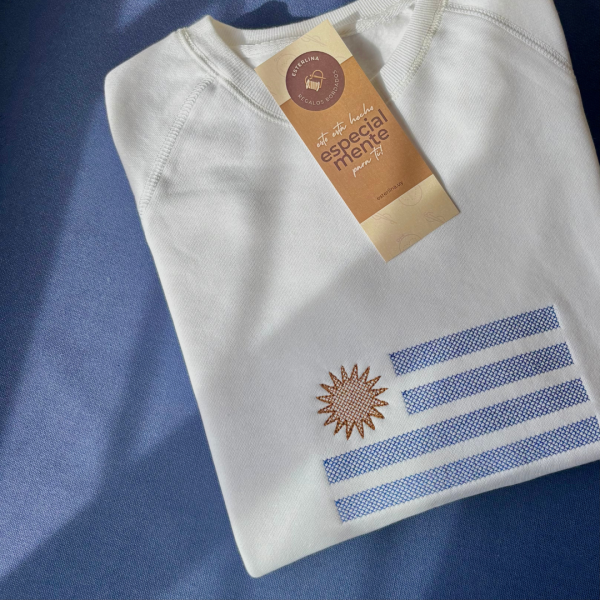 Bordado "Bandera uruguaya"