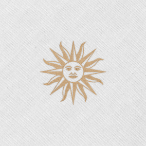 Bordado "Sol uruguayo"