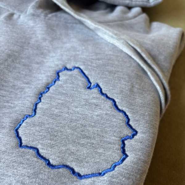 Bordado "Contorno Uruguay"