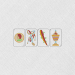 Bordado «Cartas españolas»