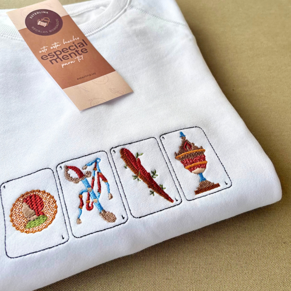 Bordado "Cartas españolas"