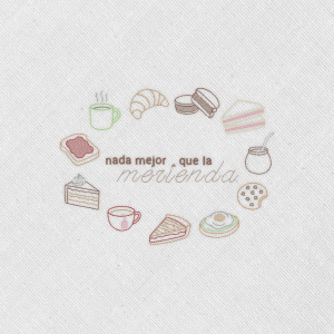 Bordado "Merienda"