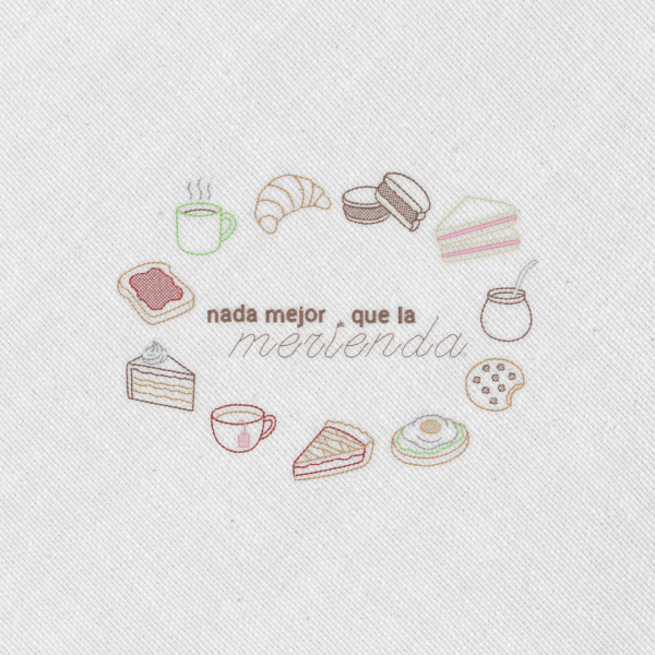 Bordado "Merienda"