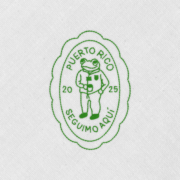 Bordado "Bad Bunny PR"