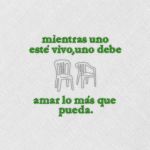 Bordado «Bad Bunny frase»