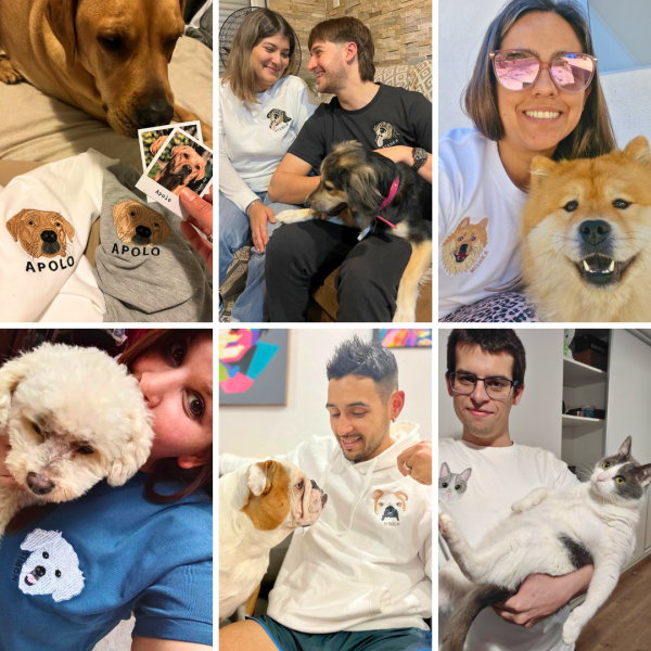 Buzo con mascota bordada