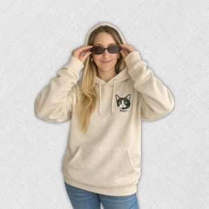 Canguro con mascota bordada