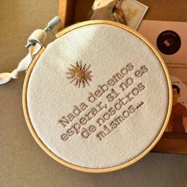 Bastidor personalizado con frase