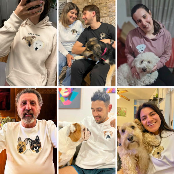 Canguro con mascota bordada