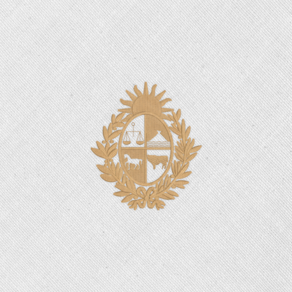 Bordado "Escudo Nacional" en un color