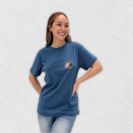 Remera con foto bordada