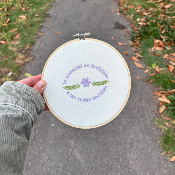 Bastidor personalizado con frase