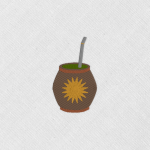 Bordado «Mate uruguayo»