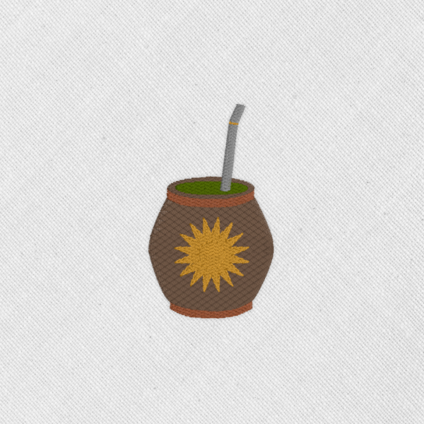 Bordado "Mate uruguayo"