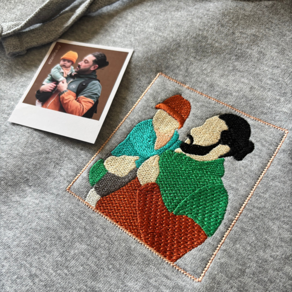 Canguro con foto bordada