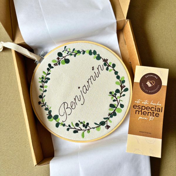 Bastidor infantil con nombre