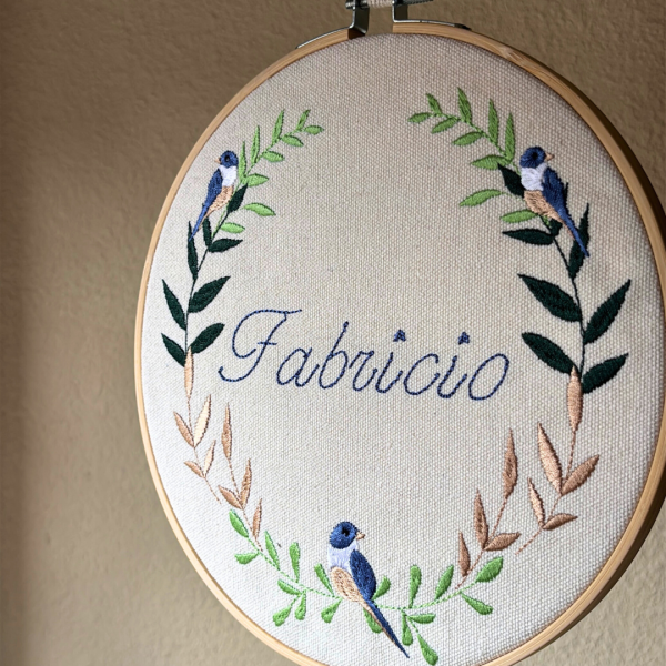 Bastidor infantil con nombre