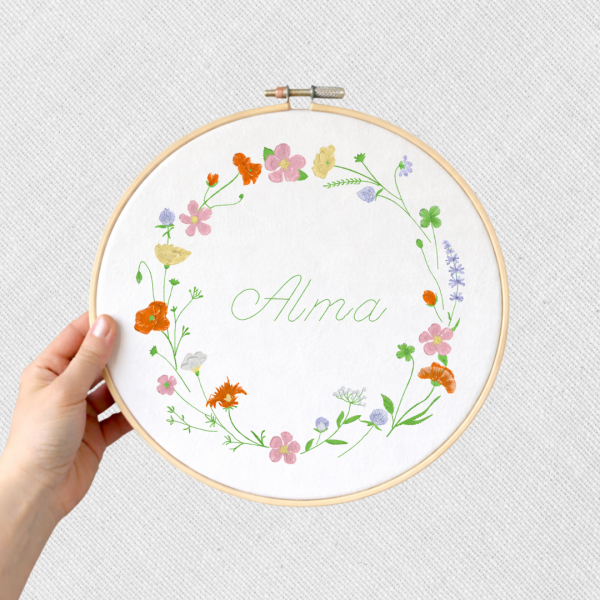 Bastidor infantil con nombre