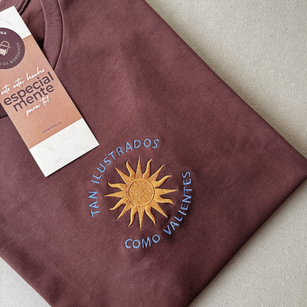 Bordado "Tan ilustrados como valientes"