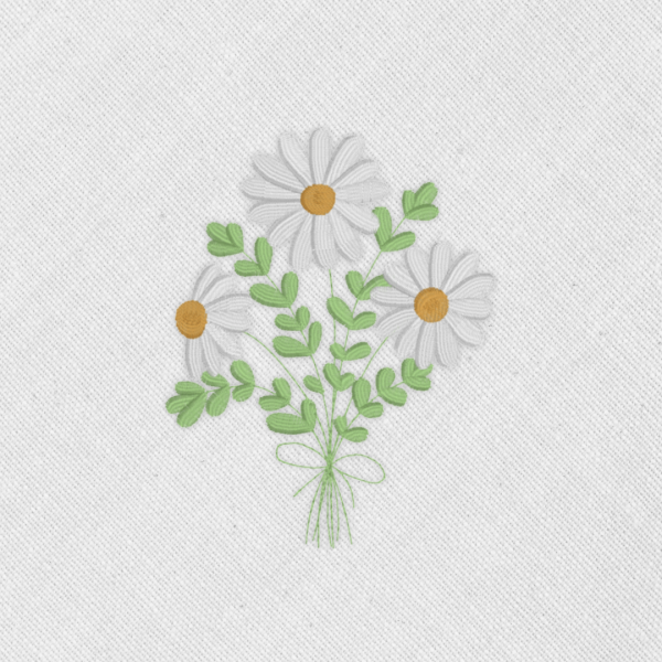 Bordado "Margaritas"