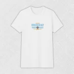 Remera básica con bordado «Uruguay Mundial»