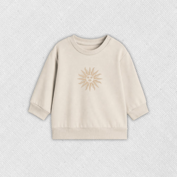 Buzo de bebé con bordado "Sol uruguayo"