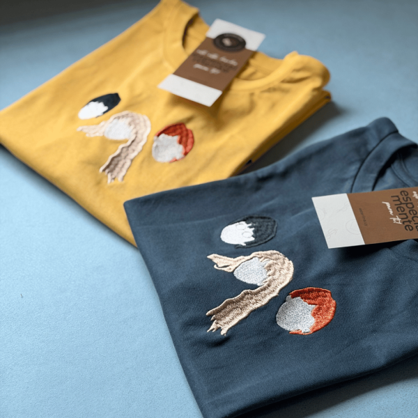 Remera básica con bordado "Harry Potter trio"