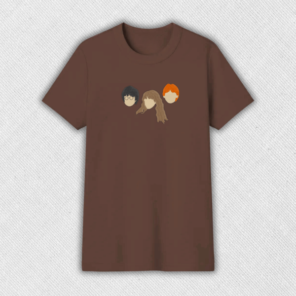 Remera básica con bordado "Harry Potter trio"